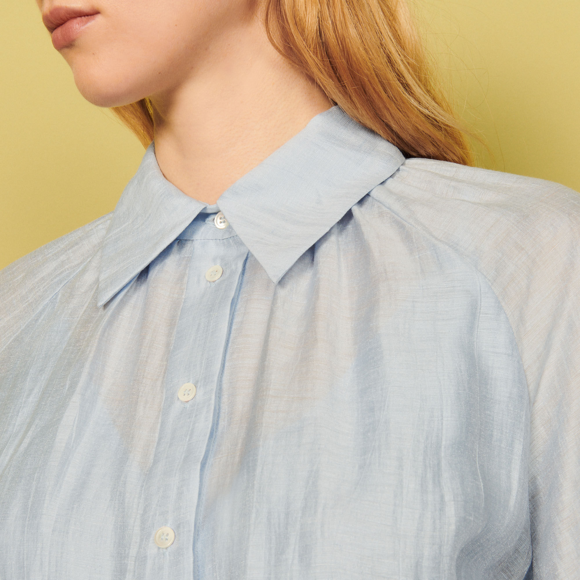 Linen shirt dress - Dresses | Sandro Paris